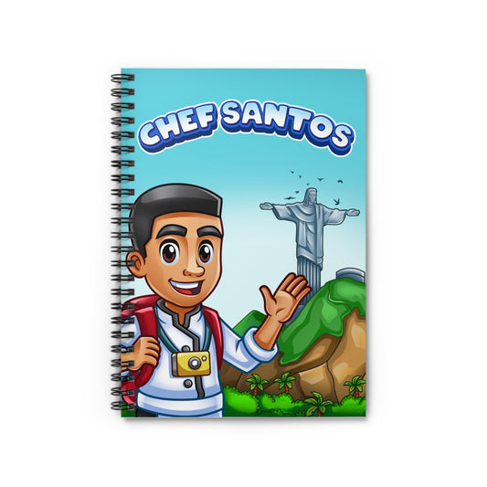 Chef Santos Spiral Notebook - Ruled Line