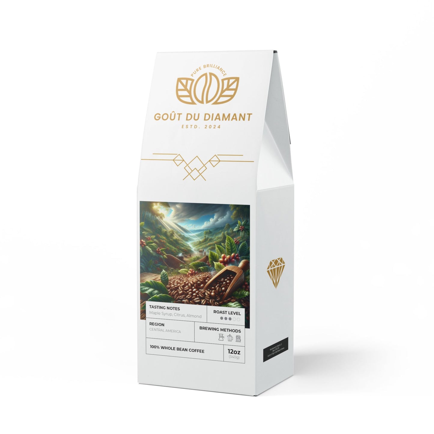 Goût Du Diamant - Coffee Blend (Medium Roast) Maple Syrup, Almond and Citrus