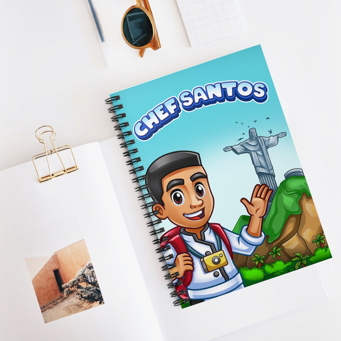Chef Santos Spiral Notebook - Ruled Line
