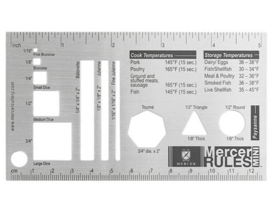 Knife Cuts Ruler - Small