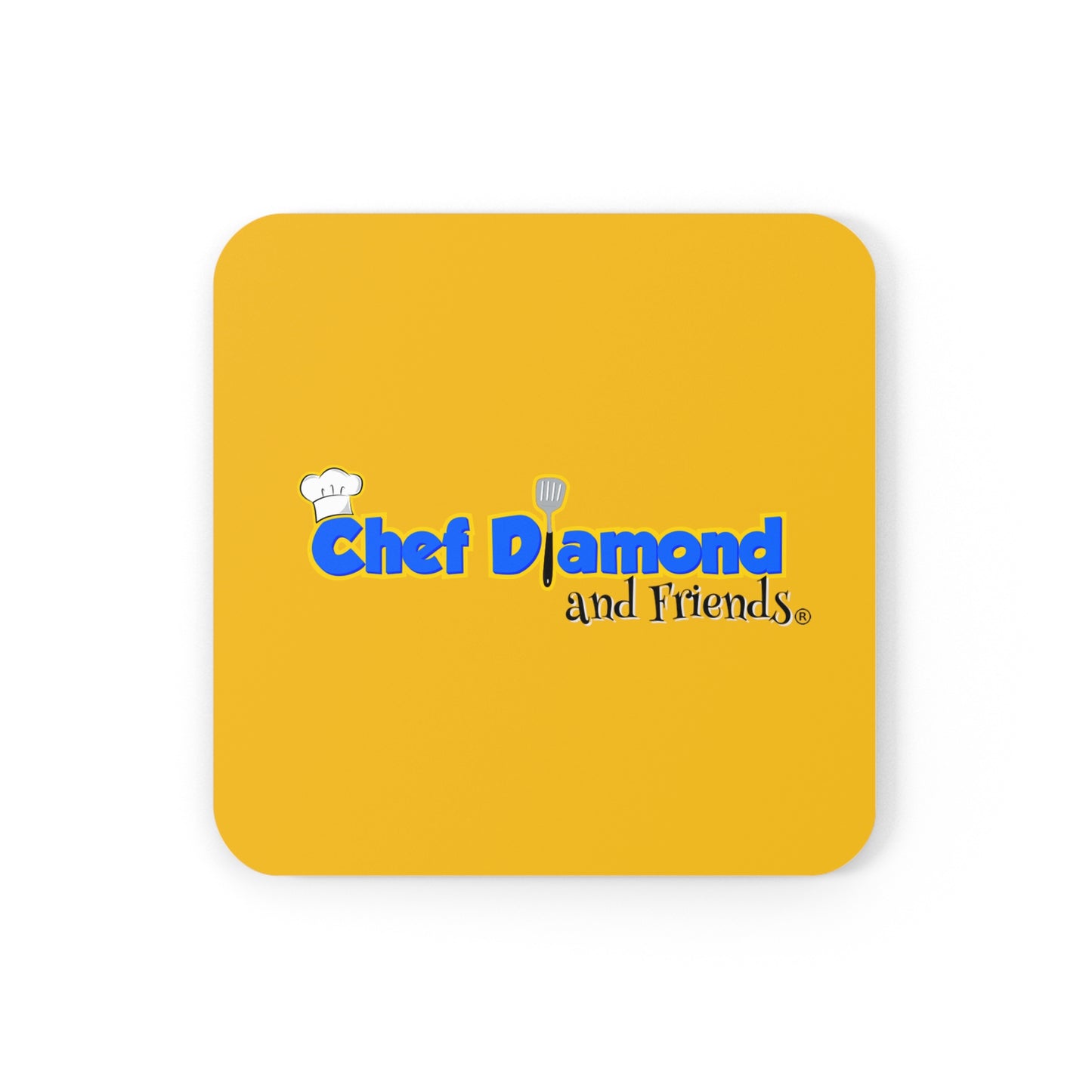 Chef Diamond Classic Logo Corkwood Coaster Set
