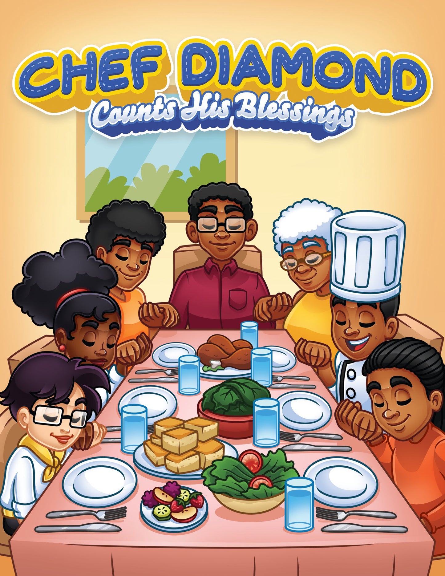 Chef Diamond Counts His Blessings Coloring Book