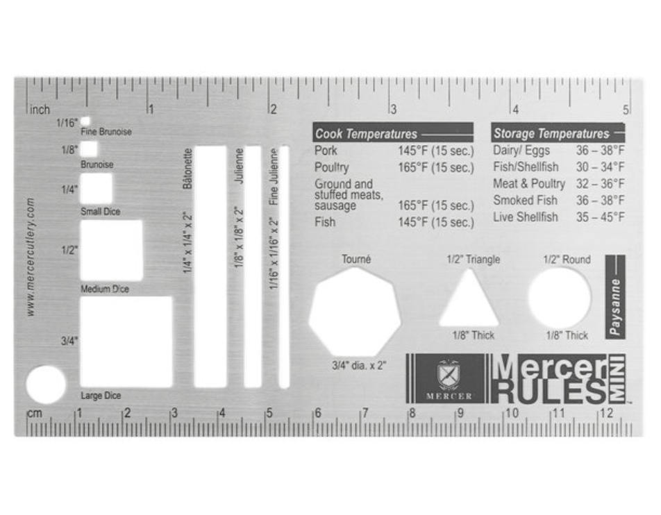 Knife Cuts Ruler - Small